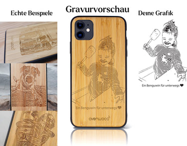 INDIVIDUELL iPhone 11 Bambus-Kunststoff